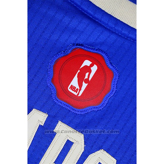 Maglia Natale 2015 Golden State Warriors Klay Thompson #11 Blu